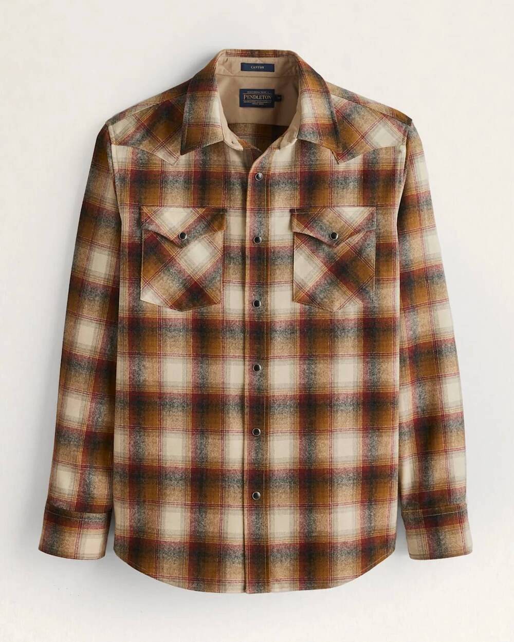 NEW PENDLETON men's canyon shirt in copper/brown